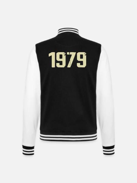 Jubilé 1979 - Veste Teddy - noir/blanc