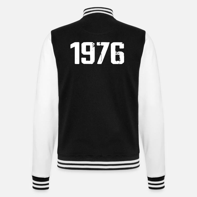 1976 - Awesome since 1976 - College Sweat Jacket - black/white