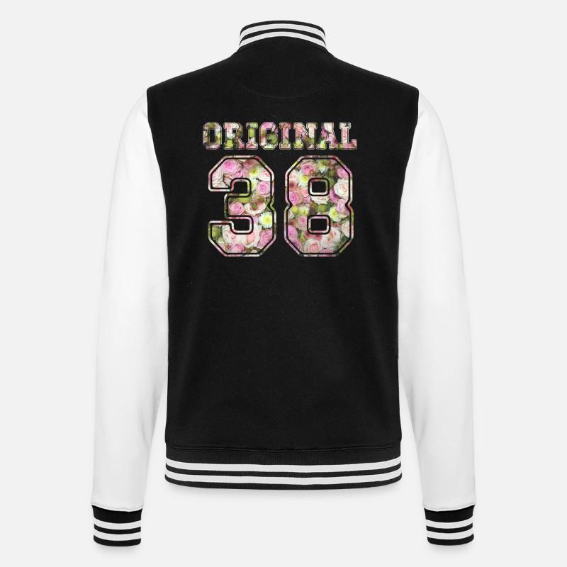 Original 38 - College Sweat Jacket - black/white