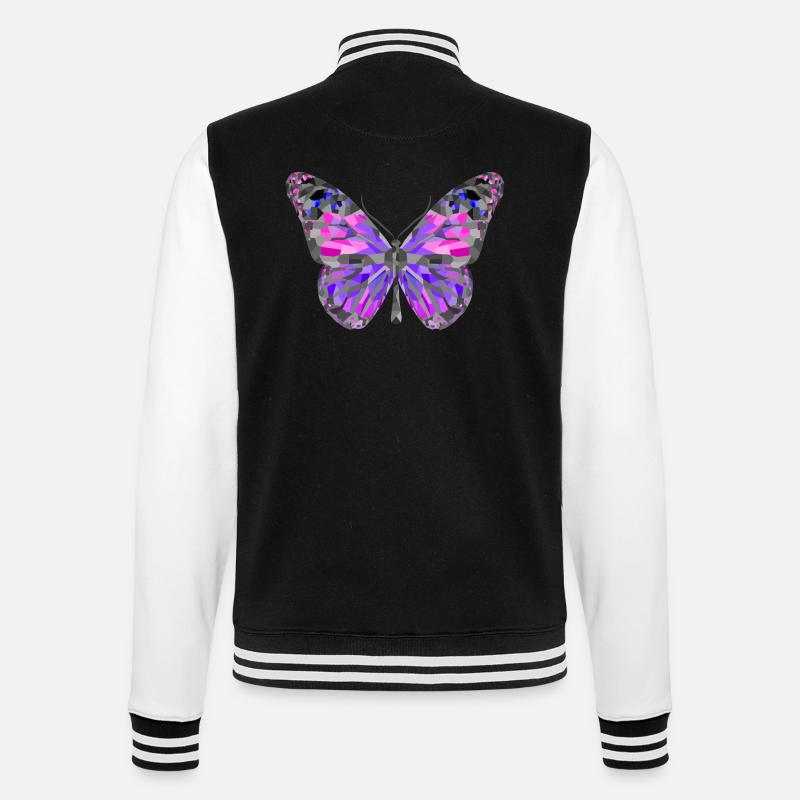 papillon - Veste Teddy - noir/blanc