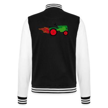Tractor - College Sweat Jacket - black/white - Back - Marisol (170cm)