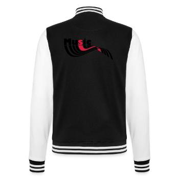 musik - College-Sweatjacke - Schwarz/Weiß - Hinten - Marisol (170cm)
