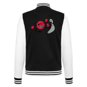 Kickboxen Bowling - College-Sweatjacke - Schwarz/Weiß - Hinten - Marisol (170cm)