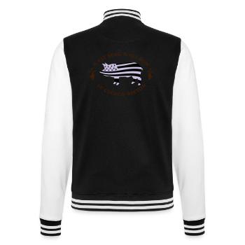 BRETAGNE - GWENN HA DU - COCHON BRETON - Veste Teddy - noir/blanc - Dos - Marisol (170cm)