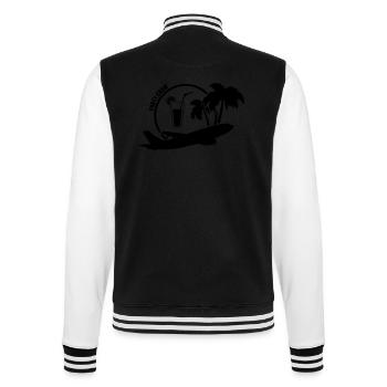 party_crew_001 - College-Sweatjacke - Schwarz/Weiß - Hinten - Marisol (170cm)