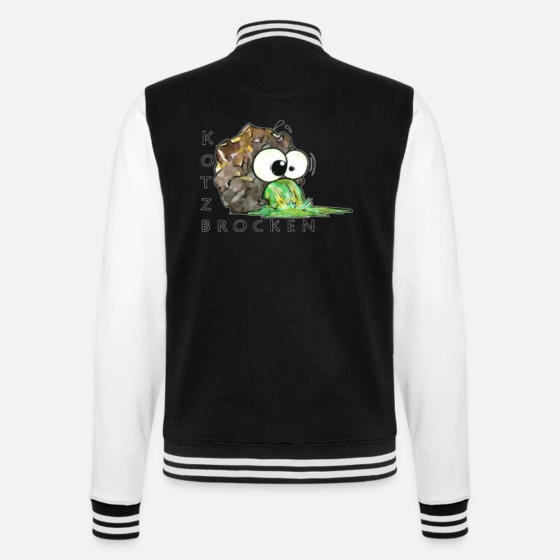 Morceaux de vomi - Veste Teddy - noir/blanc