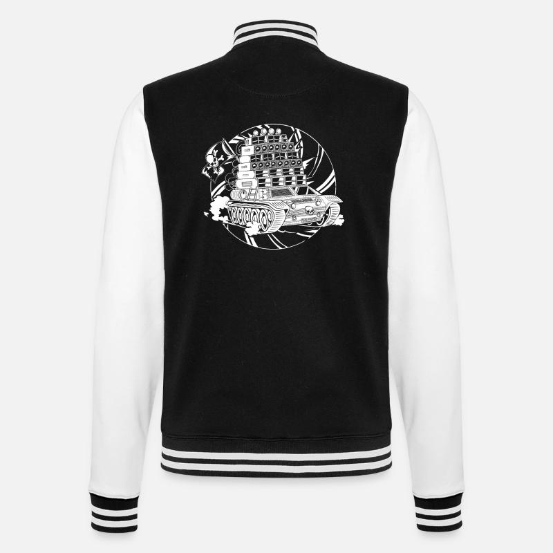 Tekno Nomads Pirate Sound System - Veste Teddy - noir/blanc