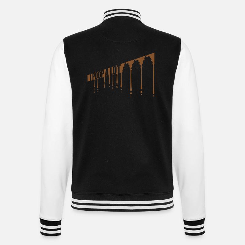 Je fais beaucoup caca - Veste Teddy - noir/blanc