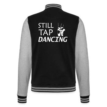 Dancing Dance Music - College-Sweatjacke - Schwarz/Grau meliert - Hinten - Marisol (170cm)
