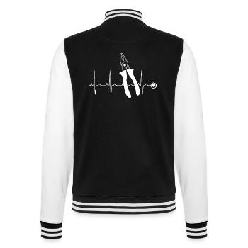 Handwerker Handyman Handwerk Werkzeug Baustelle - College-Sweatjacke - Schwarz/Weiß - Hinten - Marisol (170cm)