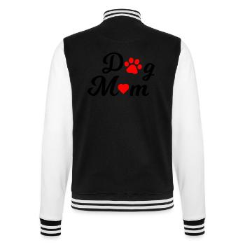 Das Design für alle stolzen Dog Moms - College-Sweatjacke - Schwarz/Weiß - Hinten - Marisol (170cm)