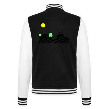 Ferme de tracteurs - Veste Teddy - noir/blanc - Dos - Marisol (170cm)