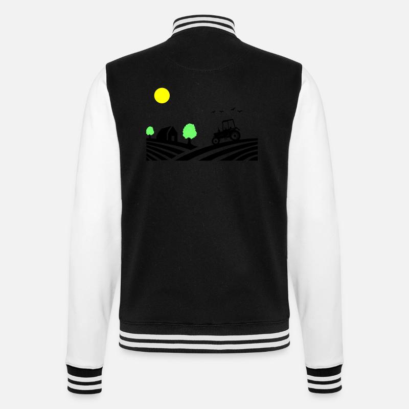 Ferme de tracteurs - Veste Teddy - noir/blanc