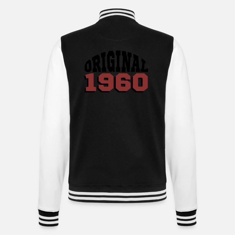 Original 1960's - College Sweat Jacket - black/white