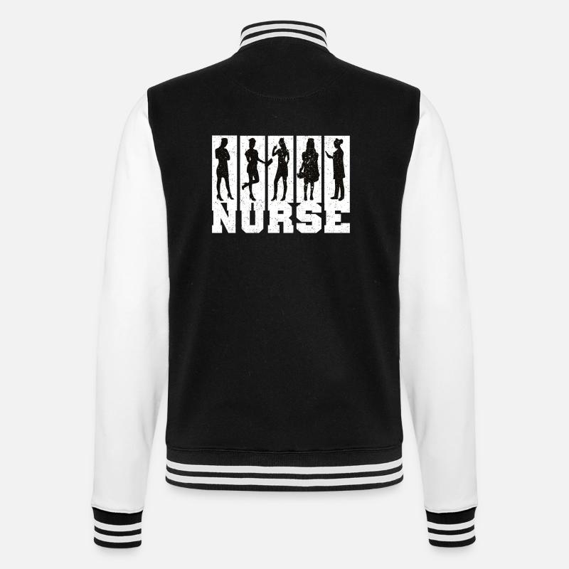 Infirmière Infirmière Dire Déclaration Profession - Veste Teddy - noir/blanc