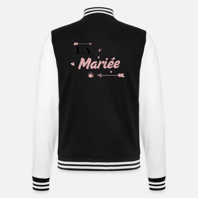 la mariée rose flèche - Veste Teddy - noir/blanc