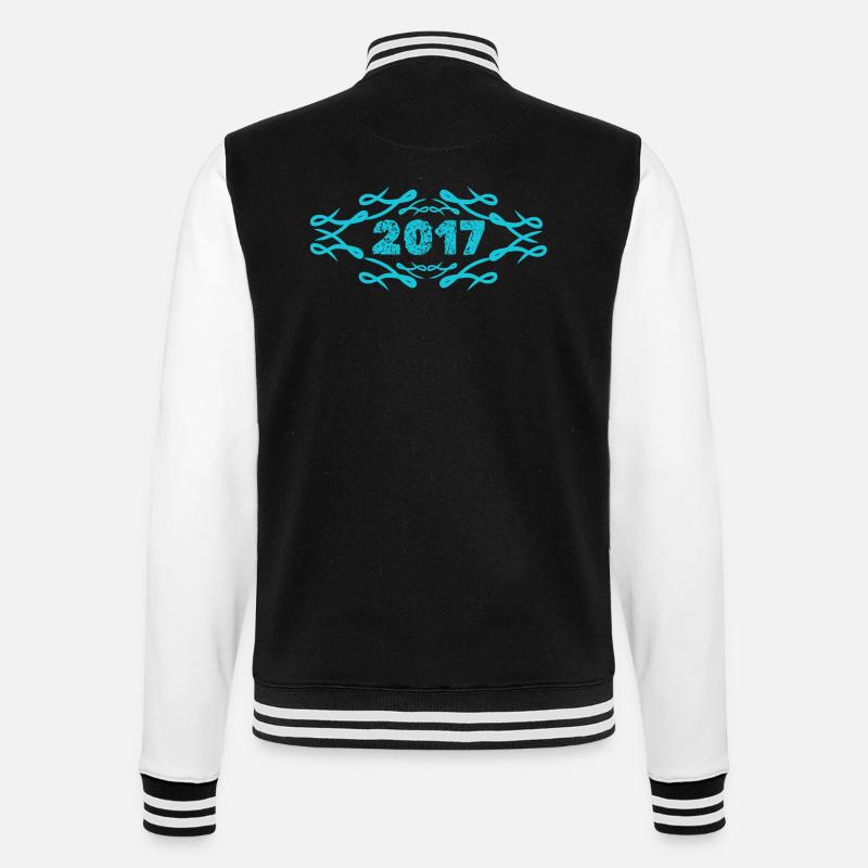Geschenkidee 2017 - College-Sweatjacke - Schwarz/Weiß