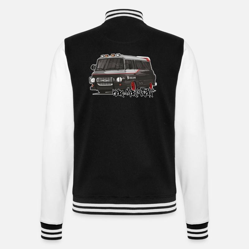 Barkas B1000 // Illustration - College Sweat Jacket - black/white