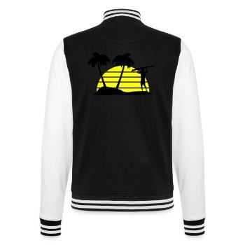 surfing - College-Sweatjacke - Schwarz/Weiß - Hinten - Marisol (170cm)