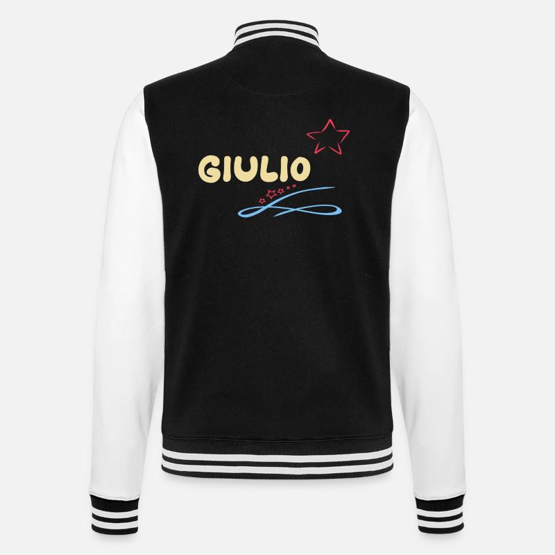 Giulio en cadeau - Veste Teddy - noir/blanc