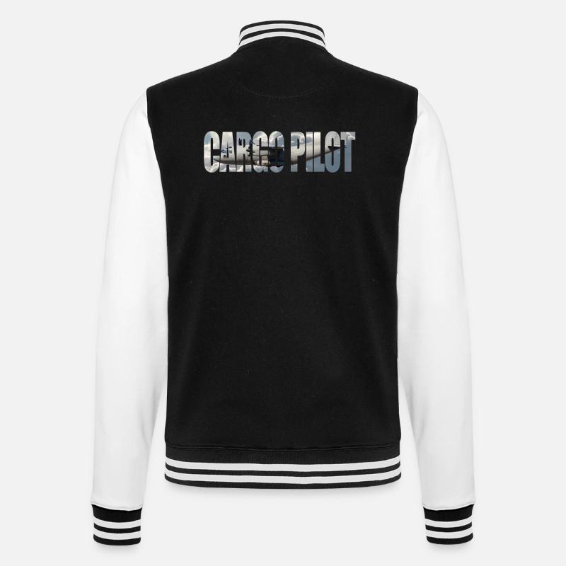 Cargo pilot C-27 - College-Sweatjacke - Schwarz/Weiß
