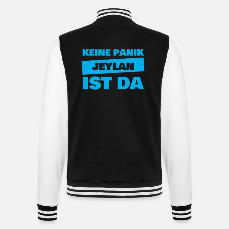 Gift for Jeylan - College Sweat Jacket - black/white