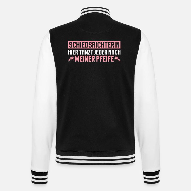 Referee Referee Gift - College Sweat Jacket - black/white