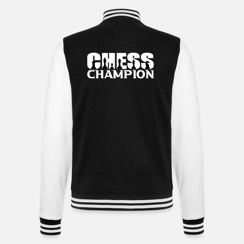 Chess  - College-Sweatjacke - Schwarz/Weiß