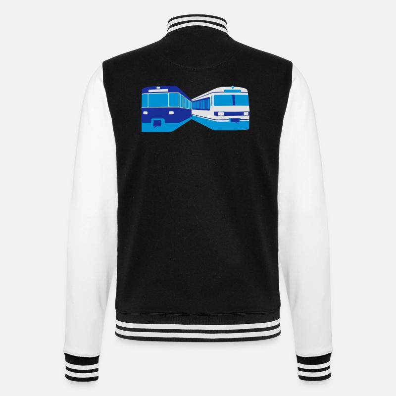U-Bahn + S-Bahn München - College-Sweatjacke - Schwarz/Weiß