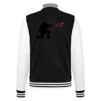 soldat herzen - College-Sweatjacke - Schwarz/Weiß - Hinten - Marisol (170cm)