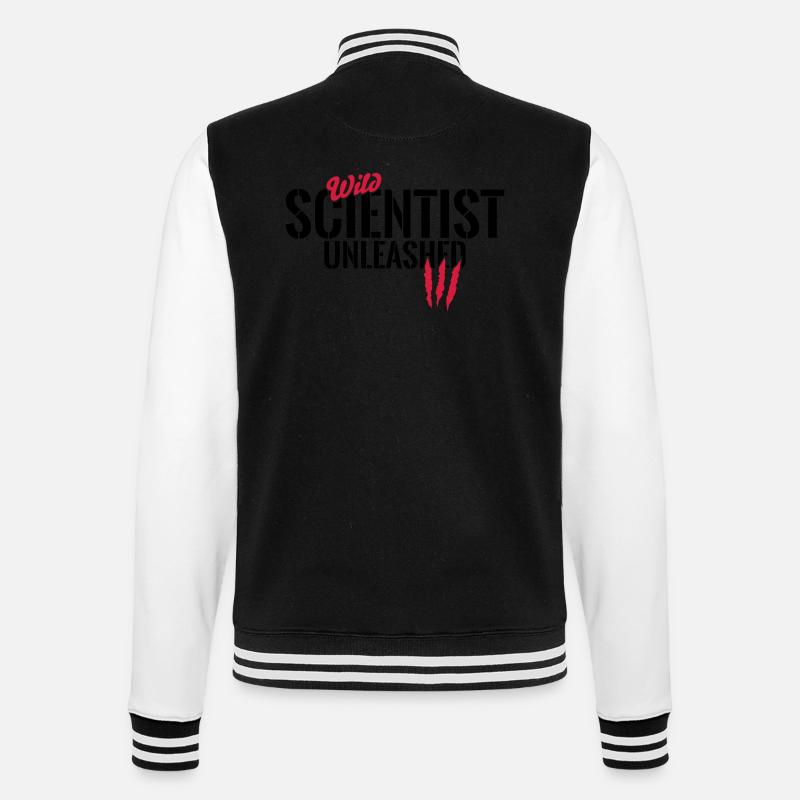 Wild scientists unleashed - College Sweat Jacket - black/white