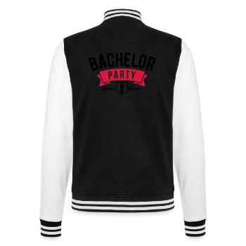 Bachelor Party - mariage de JGA bachelorette party - Veste Teddy - noir/blanc - Dos - Marisol (170cm)