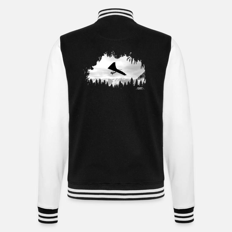 Deltaplane - Veste Teddy - noir/blanc