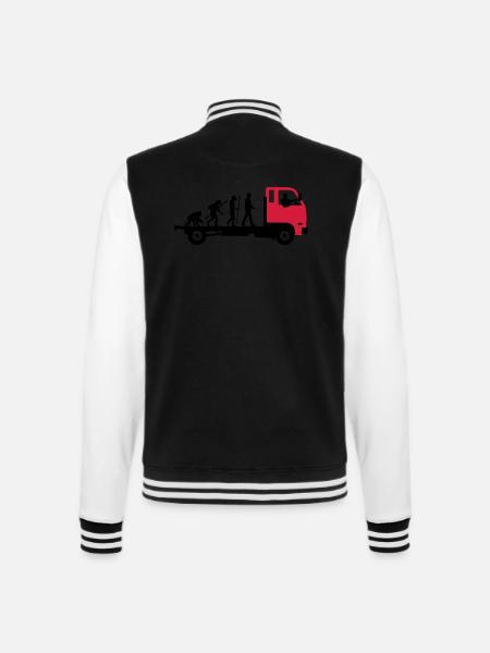 evolution_of_man_trucker_112013_a_2c - College Sweat Jacket - black/white