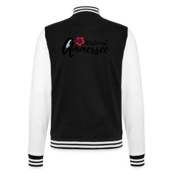 Ammersee Westcoast 3c - College-Sweatjacke - Schwarz/Weiß - Hinten - Marisol (170cm)