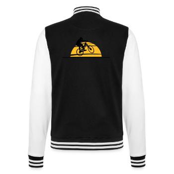Sport - Fahrrad Downhill Biken Sonne - College-Sweatjacke - Schwarz/Weiß - Hinten - Marisol (170cm)
