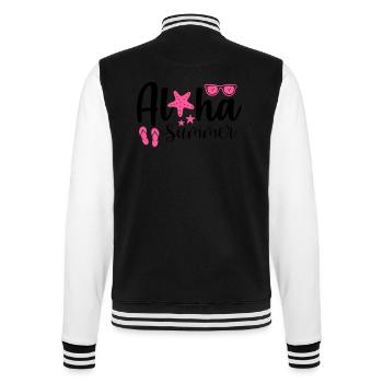 aloha summer - College-Sweatjacke - Schwarz/Weiß - Hinten - Marisol (170cm)