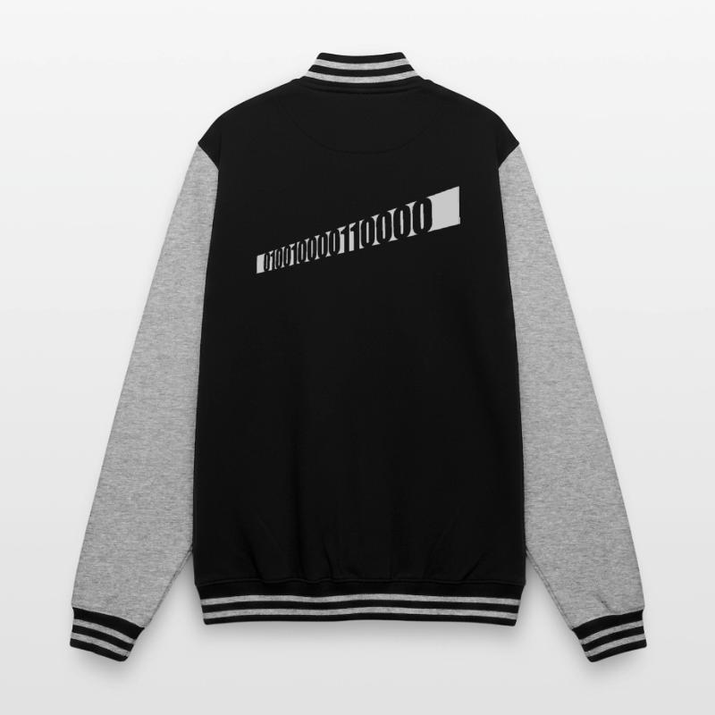 Binary Code Program Language College Sweat Jacket
