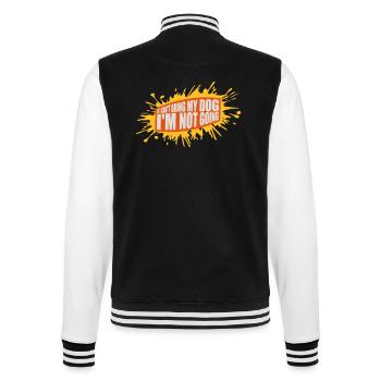 Citation Apportez mon chien - Veste Teddy - noir/blanc - Dos - Marisol (170cm)
