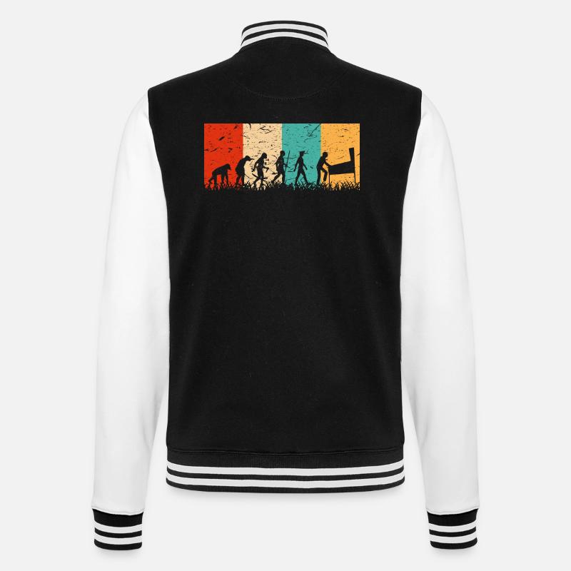 Flipperautomat Entwicklung Pinball Evolution - College-Sweatjacke - Schwarz/Weiß