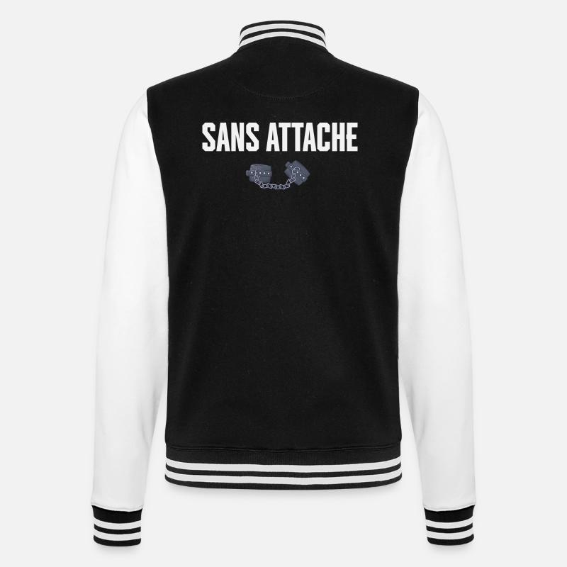 Sans attache cadeau celibataire - Veste Teddy - noir/blanc