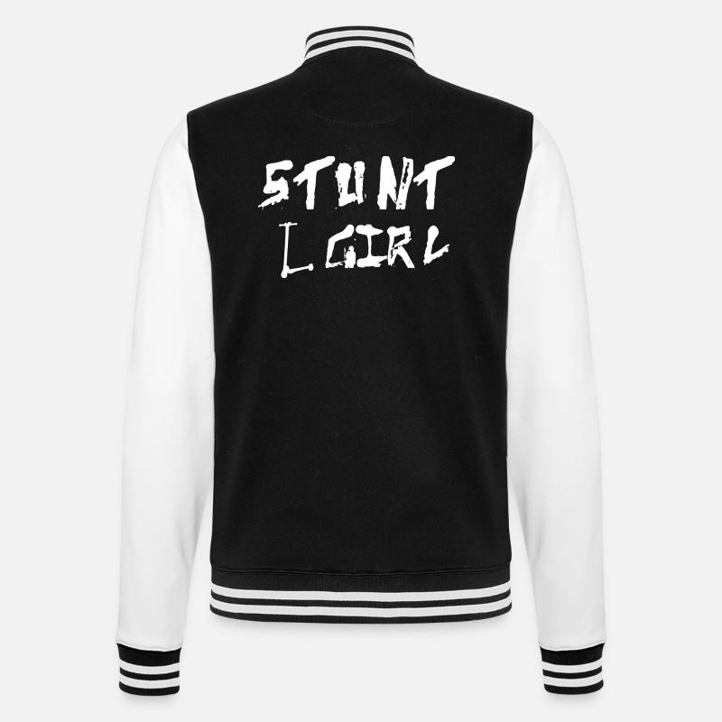 E-Scooter Roller Scooter - College Sweat Jacket - black/white