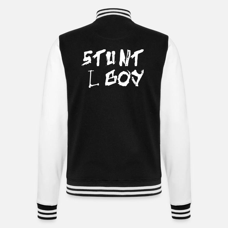 E-Scooter Roller Scooter - College-Sweatjacke - Schwarz/Weiß