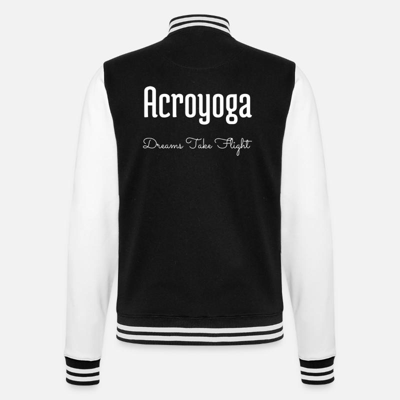 dreamy imagination awesome visionary acrobatics - College-Sweatjacke - Schwarz/Weiß