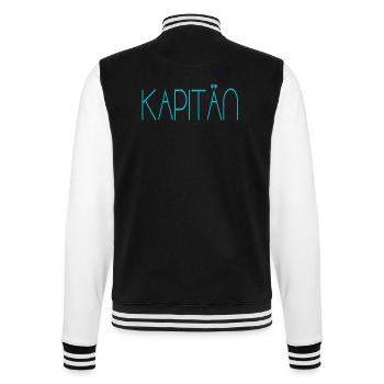 Kapitän - College-Sweatjacke - Schwarz/Weiß - Hinten - Marisol (170cm)