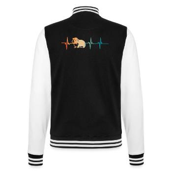 Battement de cœur cochon d’Inde - Veste Teddy - noir/blanc - Dos - Marisol (170cm)
