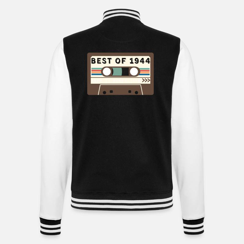 Das Beste von 1944 - College-Sweatjacke - Schwarz/Weiß