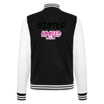 SISTER LIMITED EDITION - College Sweat Jacket - black/white - Back - Marisol (170cm)