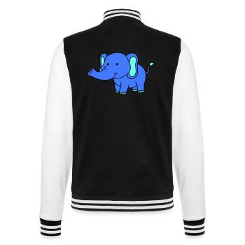 elefant - College-Sweatjacke - Schwarz/Weiß - Hinten - Marisol (170cm)