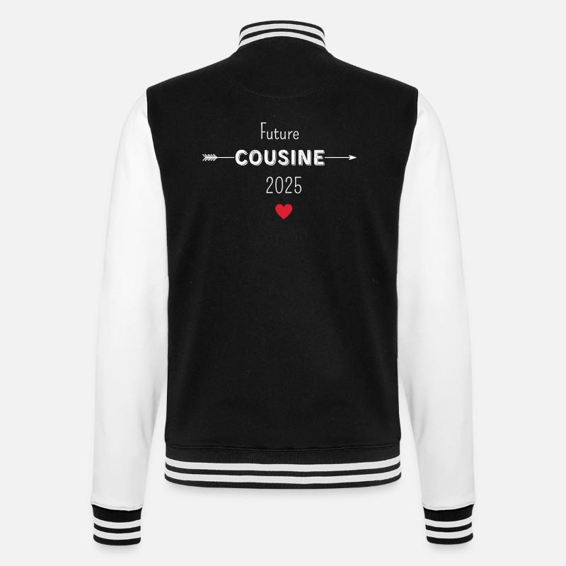 Future cousine 2025 - Veste Teddy - noir/blanc